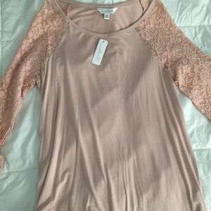 Long sleeve pink top